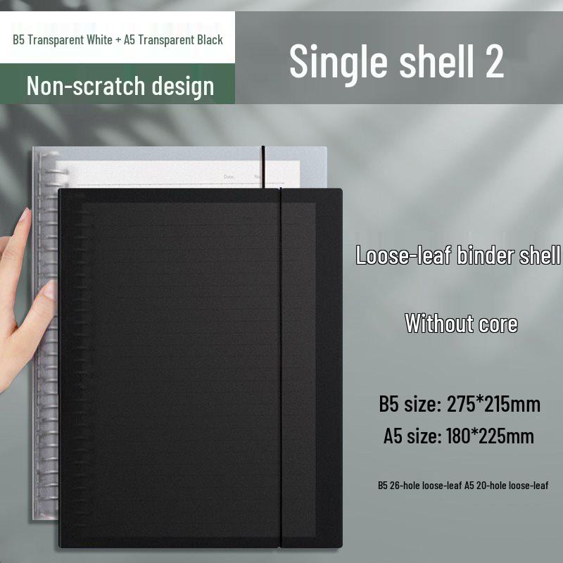 B5 Loose-Leaf Notebook Refill with 26-Hole and A5 Detachable Loose-Leaf Paper, 20-Hole Horizontal Line Grid for Exam Prep.