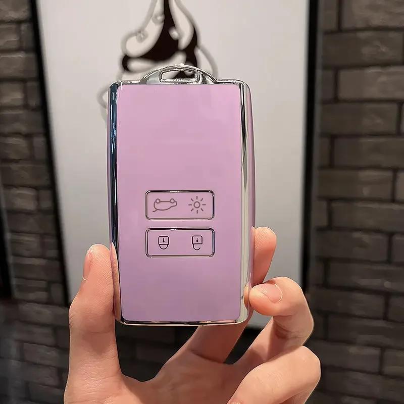 

Tpu New Car Key Case For Renault Captur Megane Talisman Espace Clio Zoe Koleos Scenic 4 Arkana Dacia Sandero Card Remote Cover keycover for Renault