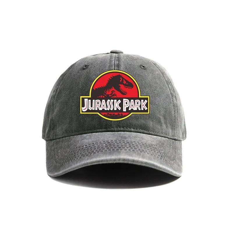 2026 Jurassic Park Baseballkappe Used Look Hüte Kappe Dinosaurier Herren Retro Outdoor Sommer Verstellbare Mütze Lässig Vielseitig Sonnenschutz