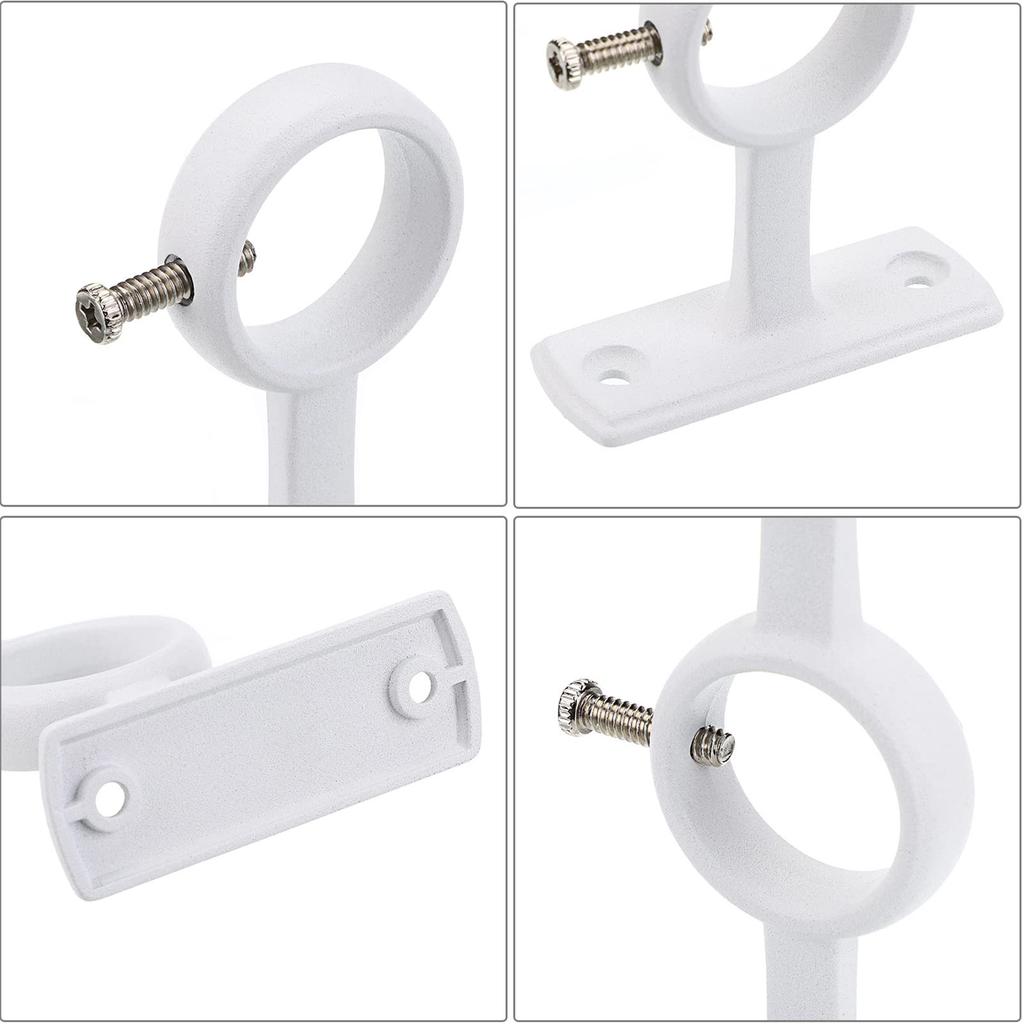 Supporti per Bastoni per Tende da Parete Robusti Resistenti alla Ruggine per Bastoni per Tende del Soggiorno Camera da Letto