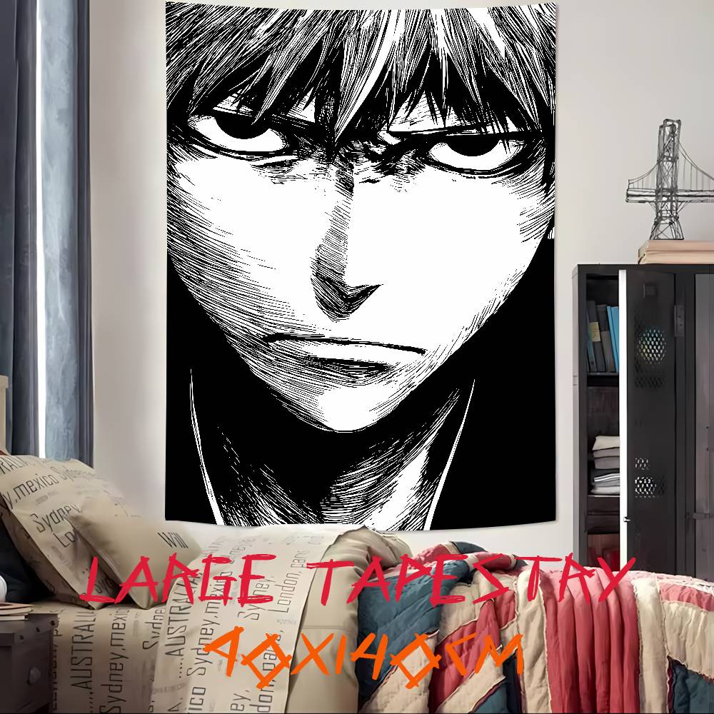 Fashion Cool Anime BBleachS Tapestry Decoration Bedroom Dormitory Background Cloth Holiday Home Party Living Room Club Tapestry