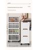 Freestanding Multi-layer Storage Cabinet with Flip-top for Kitchen, Living Room, or Toys