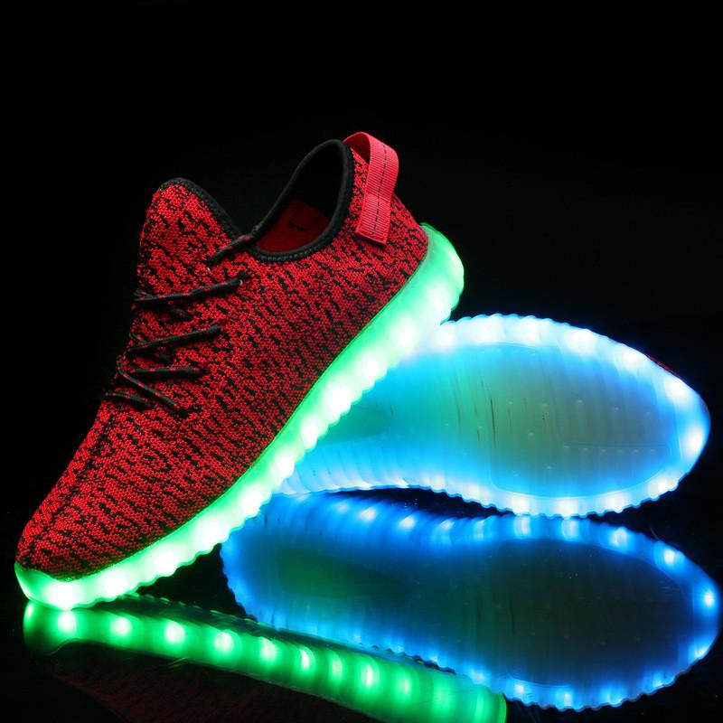 Luminous Sneakers Led Usb Charge Children Low Cut Shoes Fashion Casual Gift