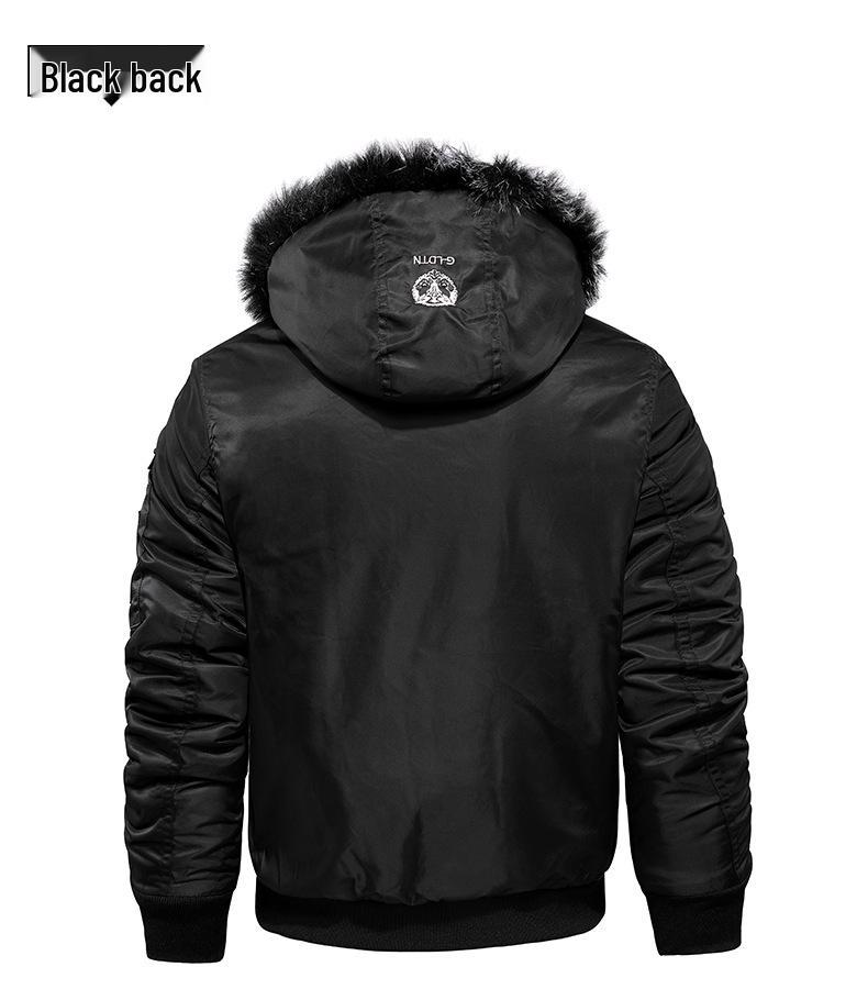 Men's Korean Style Winter Hooded Cotton Jacket - Trendy Padded Coat for All Ages