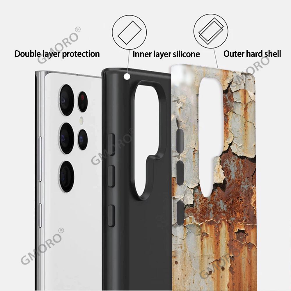 Niche Retro Rust Wind Isn't Rusty Mobile Phone Case Samsung S25Ultra Light and Thin All-inclusive Film Case A53