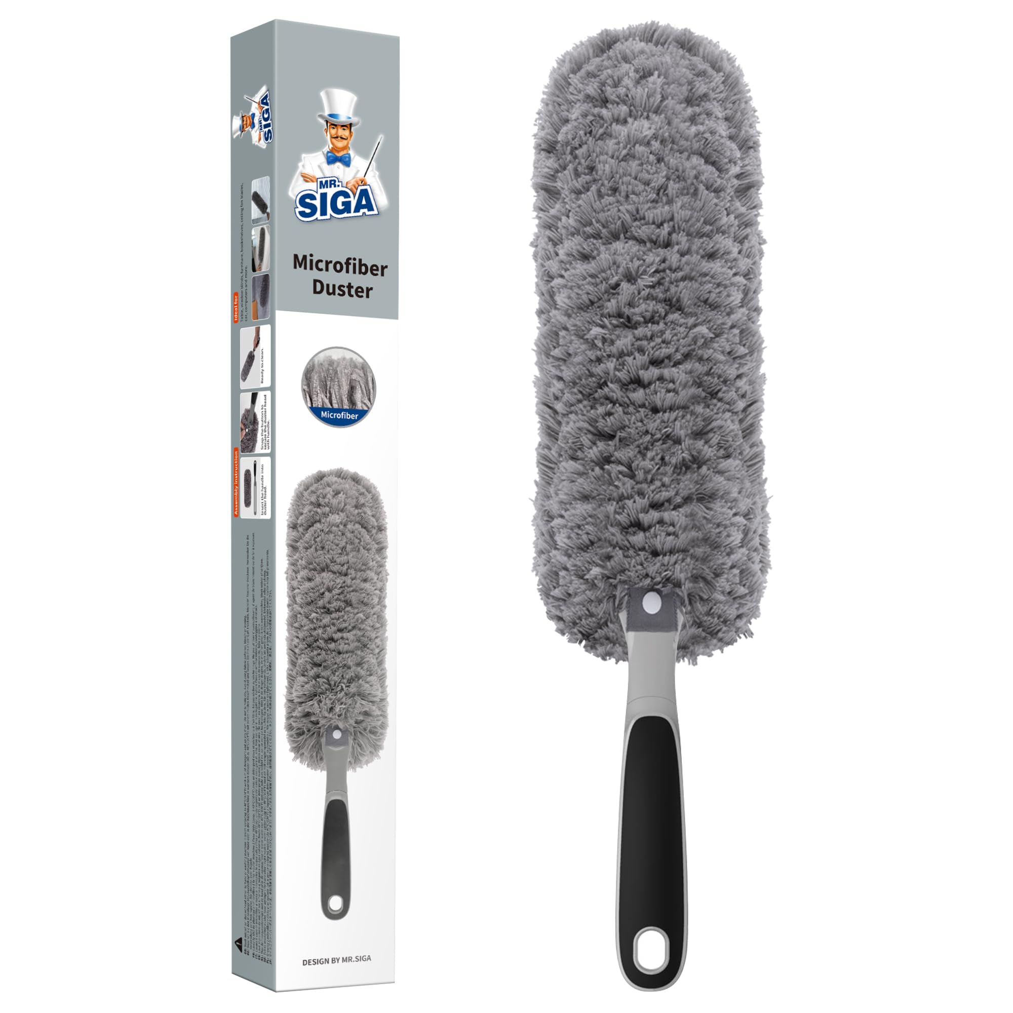 

MR.SIGA Lint-Free Microfiber Duster, Washable Duster for Household Cleaning