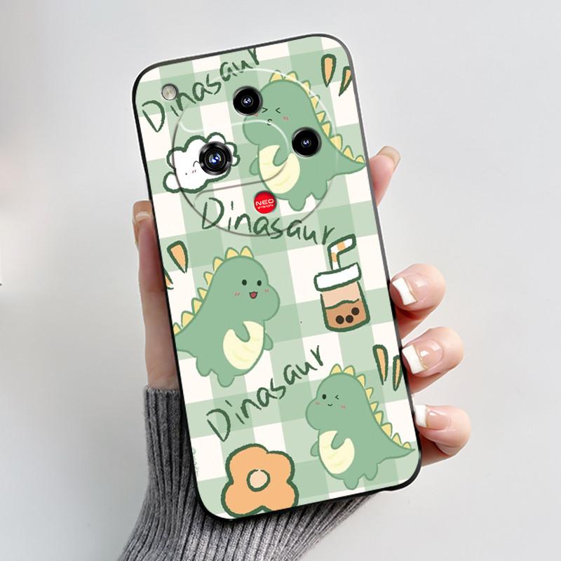 Cute Cartoon Case For ZTE Nubia Focus 2 5G Coque Printing Shell Fundas Protective Cover Soft Silicone Black Casing Capa
