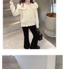 Girls' Autumn Korean-Inspired Elegant Knit Tops