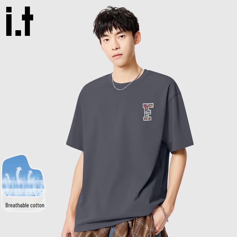 Fingercroxxit Men's Heavyweight Cotton Loose Fit T-Shirt