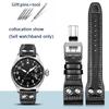 Echtes Leder Armband für IWC Big Pilot Mark 18 Portuguese Schaffhausen Weidennagel Armband 20mm 21mm 22mm Uhrenarmband Armband