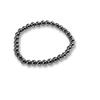 Elastic Bracelet with 8 Mm Black Magnetic Beads Magnetic Bracelet