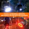 Fahrradbeleuchtung Vorne Hinten Wiederaufladbar Fahrrad Radfahren USB Taschenlampe für Fahrradbeleuchtung Vorne/Hinten/Set Fahrrad Laterne Zubehör