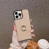 Suitable for iPhone16Pro Mobile Phone Case Apple 15 Lychee Pattern Ring Buckle Anti-drop Diagonal Span Mobile Phone Leather Case 13