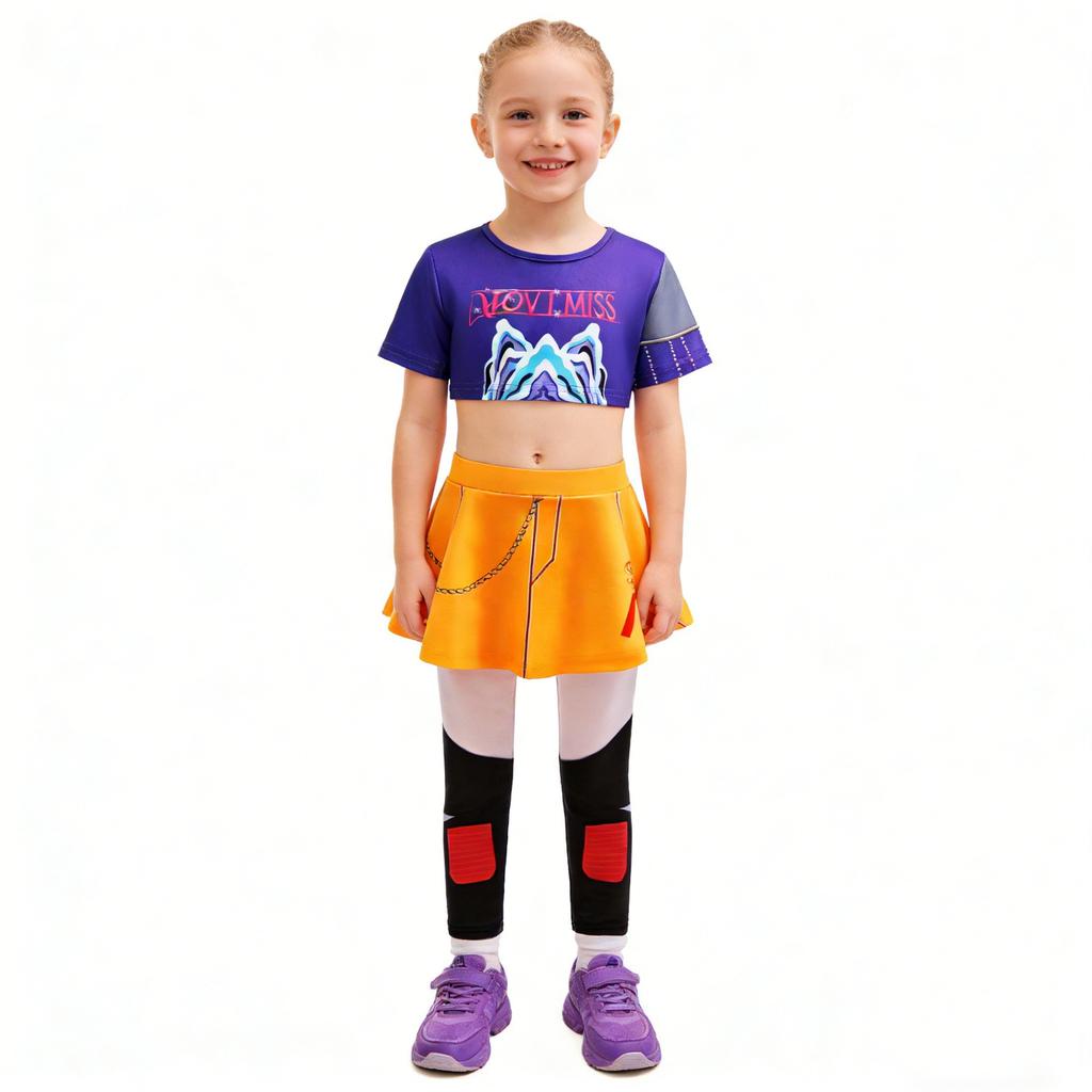 Cacciatrici di Streghe Rumi Zoey Mira Costume Cosplay per Bambine Festa di Carnevale Costume di Halloween
