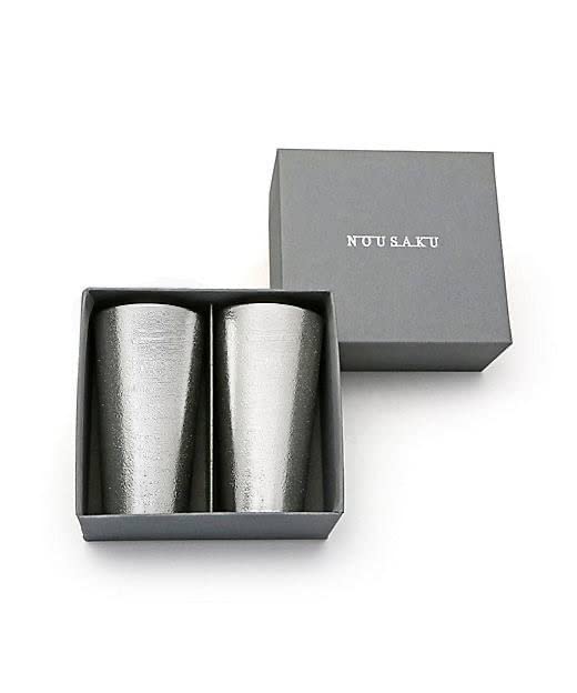 [Nousaku Washi Wrapping] Beer Cup - Birch, Set of 2, 270cc