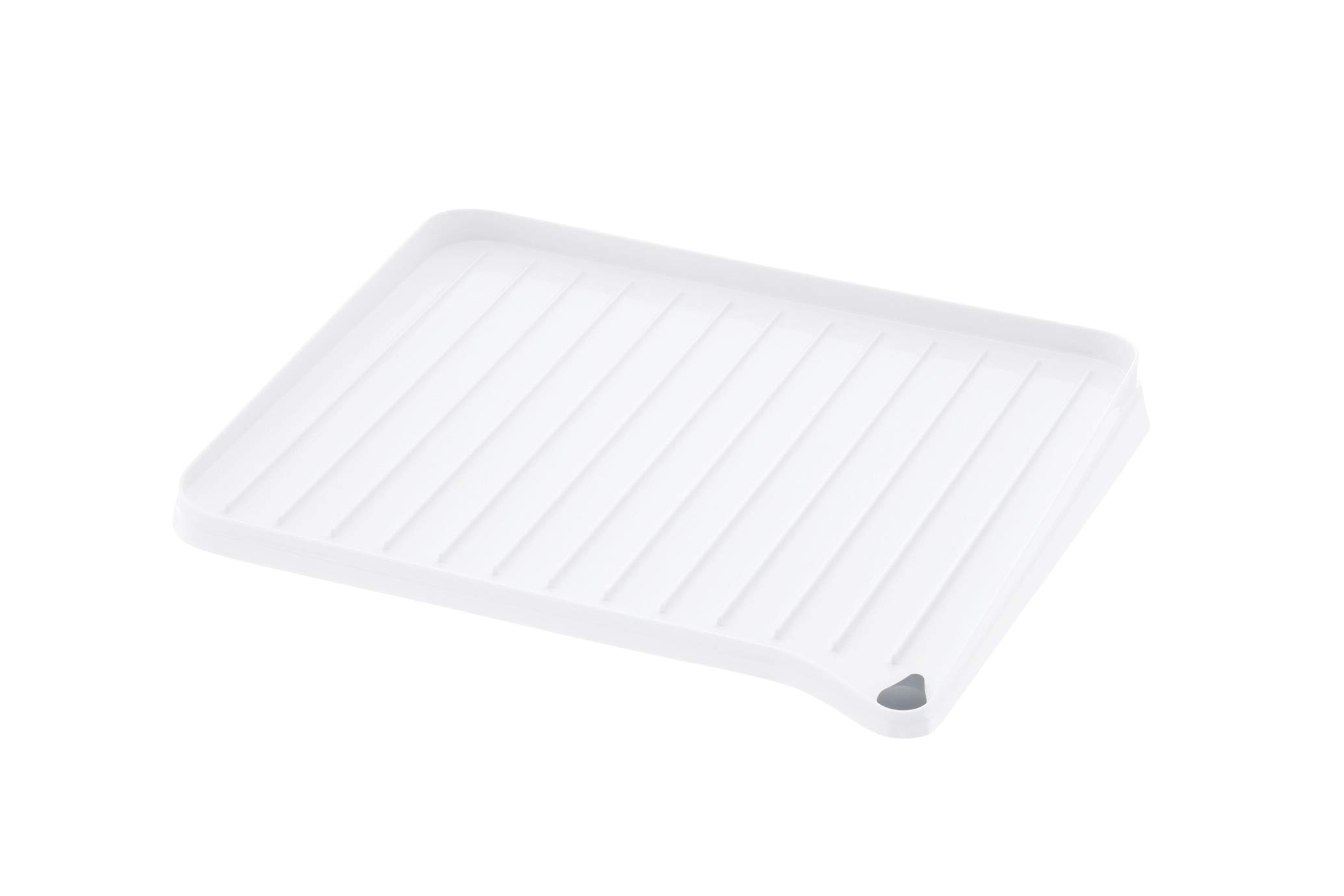 

Richell Silicone Draining 41 x x Drainage with Antibacterial Tray, White, 36.3 5.1 cm, Shelly, Tray, Stopcock, L, Reversible, белый
