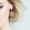 Stainless Steel Sun Charm Pendant for DIY Necklace Bracelet Earrings Jewelry Accessories Gold Silver Color Personalized