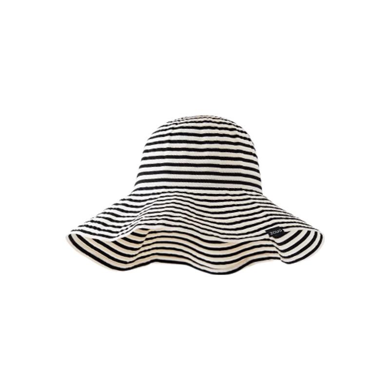 Zauo Striped Webbing Bucket Hat