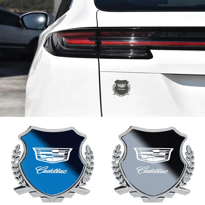 Metal Mirror Effect Car Body Emblem Rear Window Side Badge Sticker for Cadillac ATS CT4 CT5 CTS ESCALADE STS XLR XT4 XT5 XT6 XTS