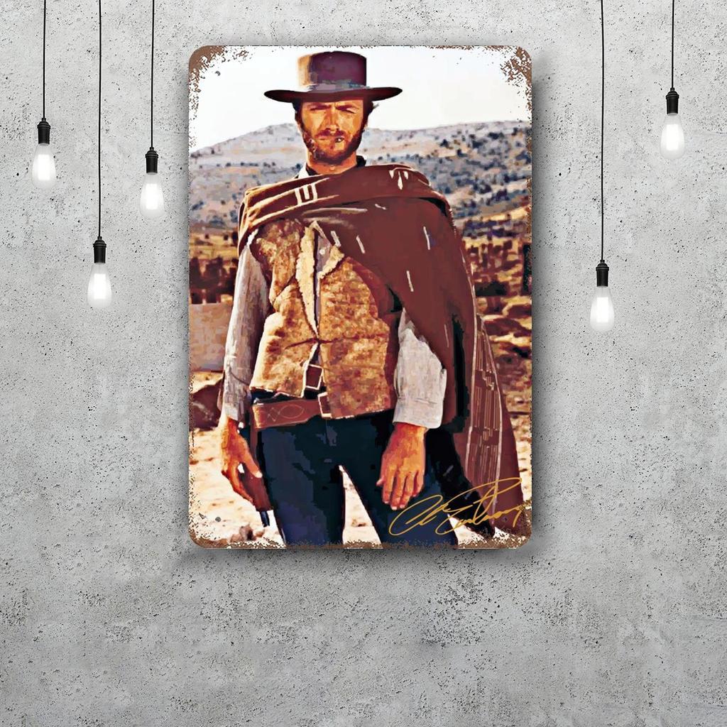Clint Eastwood Metal Signs wall decor Vintage Tin Signs Captain Metal Poster Decor for Bar Pub Club Wall Decoration