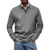 2025 New Men's Casual Versatile Long Sleeve Button Lapel Shirt