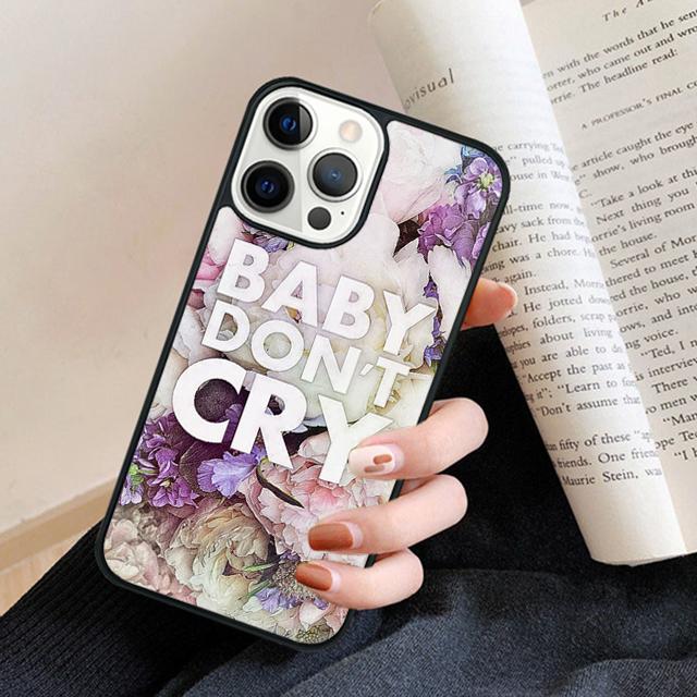 Baby Don't Cry Flower Sea Phone Case Back Cover for iPhone 17 Air 16 15 14 13 11 12 Pro Max Plus Fundas Coque