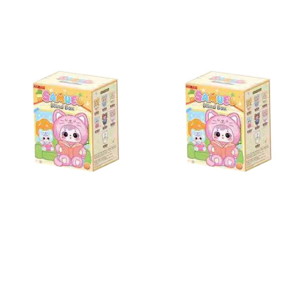 New Samuel Happy Meow House Series Plush Vinyl Blind Box Cute Cat Stuffed Doll Charm Keychain Decor Lovely Toys Collectible Gift