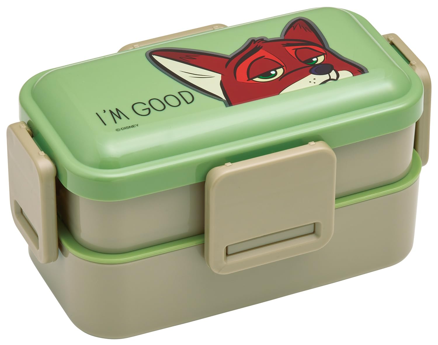 

Skater Bento for Made in with a Soft Dishwasher and Microwave Disney Zootopia Nick Box, 2-Tier, 600ml, Women, Japan, Dome-Shaped Lid, Safe, Design,