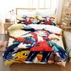 2024 FLCL Alternative Boys Bedroom Bedspread Single Twin Full Queen King Size Anime B Quilt Cover Pillowcaseed Sheet Set