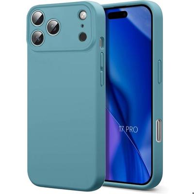 Protective Case - BOOLING - iPhone 17 Pro - Soft Silicone - Ultra Slim - Shockproof Green Blue