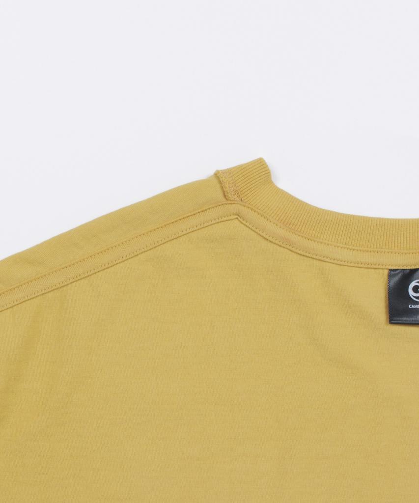 CAMEL WORK Flag Logo Short Sleeve T-Shirt (Mustard)