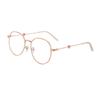Trendy Korean Student Love Glasses Round Frame Peach Heart Transparent Flat Mirror Literary Glasses Frame Myopia