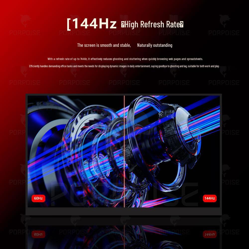Monitor Portabil 2.5K de 18": 15,6" HD, HDMI, 144Hz, Oglindire Ecran Telefon, Extensie Laptop