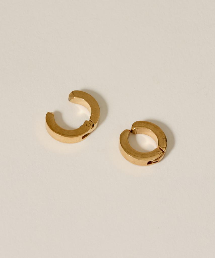 Novice Tokyo Hoop Earrings [Unisex] Hoop EarringStainless / Gold