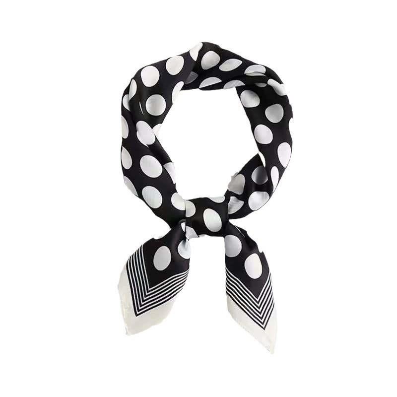 High-end large square scarf silk scarf women's new versatile neck summer thin bag head mother scarf with shawl