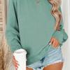 Neck 17 Colors Pullover Crew Sweatshirt Casual Long Sleeve Sweatshirt For Fall Winter Womens Clothing