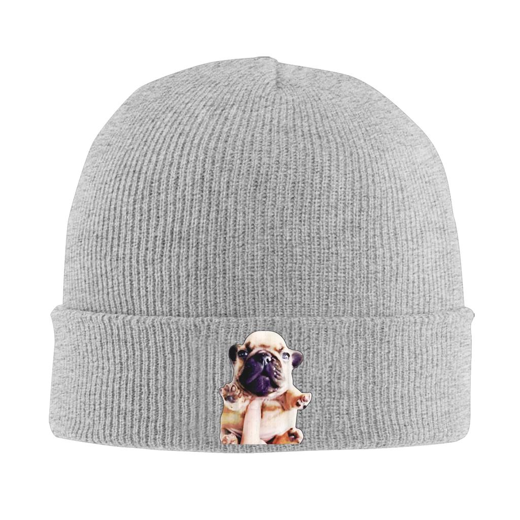 Unisex Pibble Meme Funny Dog Brainrot Wash My Belly Meme Beanie Hats  Casual Knit Hat Autumn Kpop Caps Design Warm Bonnet Hats