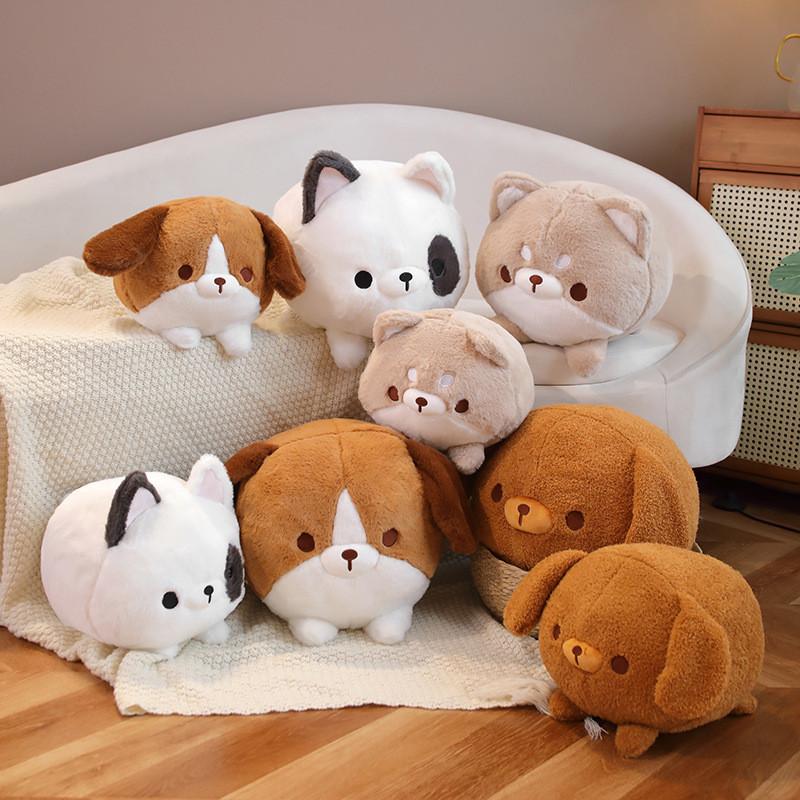Teddy Shiba Inu Bulldog Beagle Plush Toy Stuffed Animal Doll Gifts Decoration
