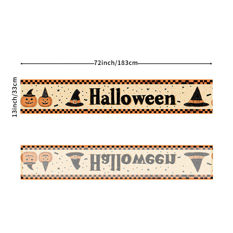 New Halloween Linen Tablecloth Holiday Table Decorations Tablecloth, Placemat, Coffee Table Cover