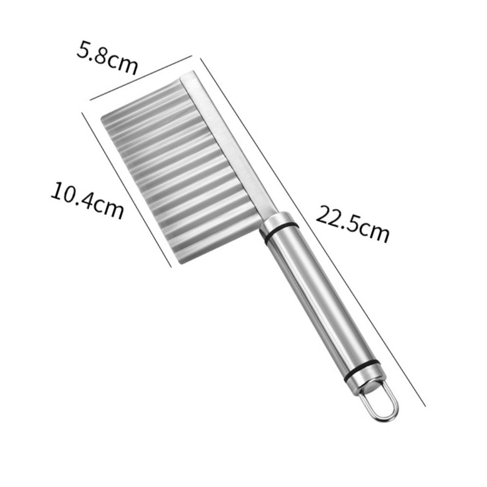 Нож для картофеля с волнистыми краями, гофрированный край, нержавеющая ...
