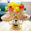 European Style Crystal Glass Multi-tier Fruit Plate