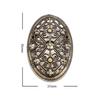 Vintage skandinávská brož štít severská mytologie keltská kovová brož punkový amulet špendlík pro muže