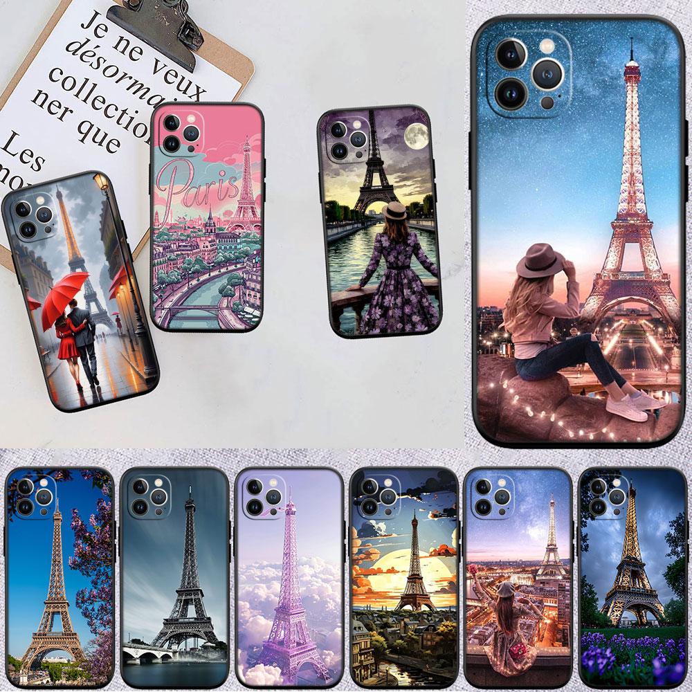 PP35 France Paris Eiffel tower Phone Case for OPPO A40 A60 A80 A15 A16 A16K A12 A17 A17K A54 A54S A53 A53S A55 A56 A57 A98 F23