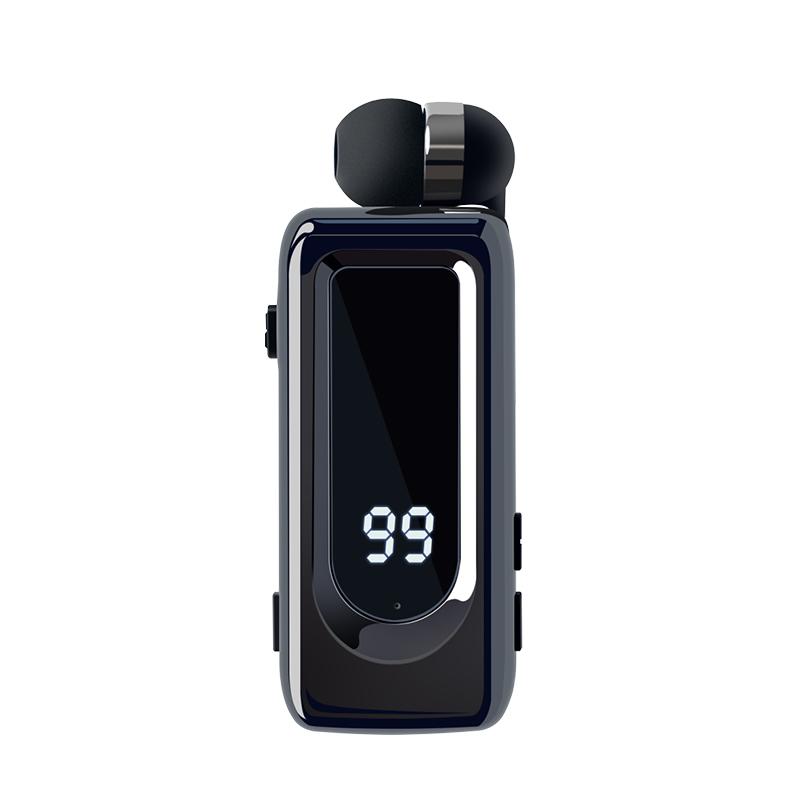 D70Pro Lavalier Business Bluetooth 5.4 Earphones Talk/Music Time 36 Hours LED Digital Display With Mic Noice Cancelling Headset