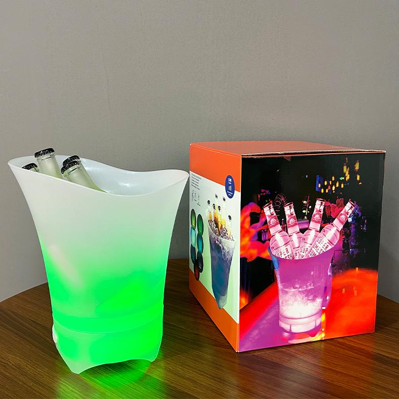 Portable LED Bluetooth Ice Bucket Speaker for Camping