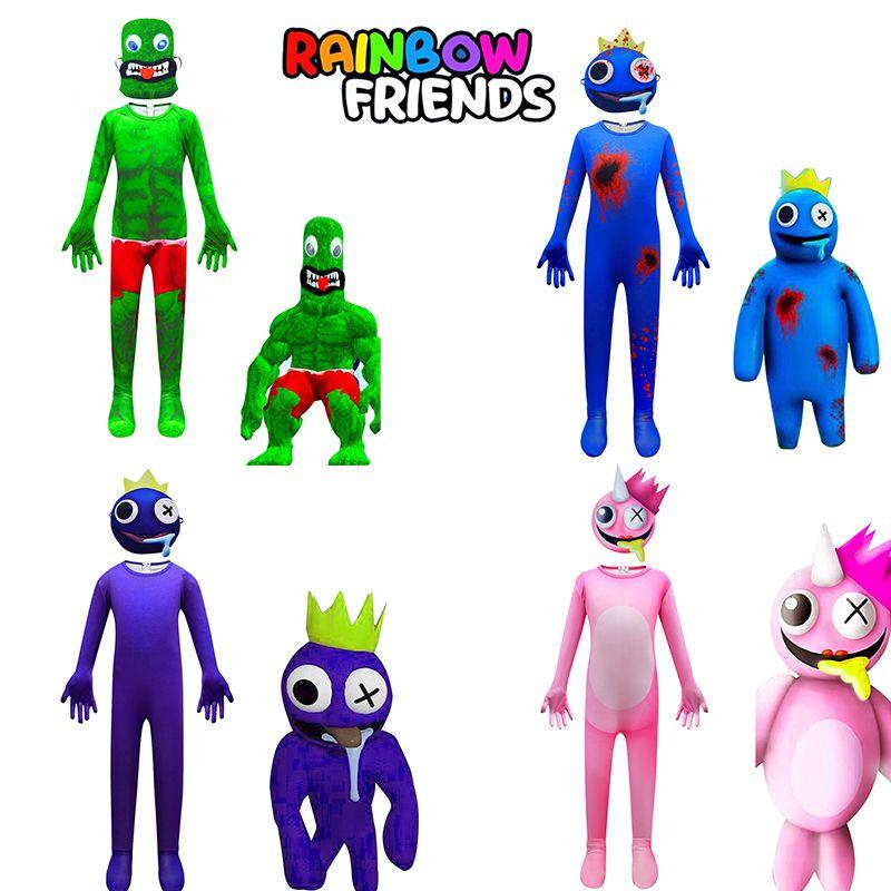 Roblox Rainbow Friends Jumpsuit Kostüm für Kinder Perfekt für Cosplay und Halloween-Partys