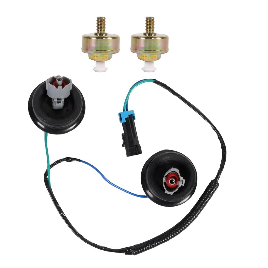 Dual Knock Sensors with Wiring Harness Kit 12601822 12589867 Dual Knock Sensors & Wire Harness Replacement for GM LS1 LQ4 LQ9 4.8L 5.3L 5.7L 6.0L