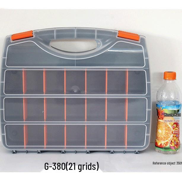 Medium Portable Transparent Plastic Hardware Storage Box