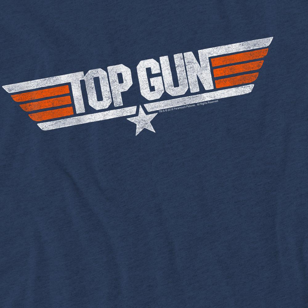 Top Gun Unisex Adult Distressed Logo T-Shirt