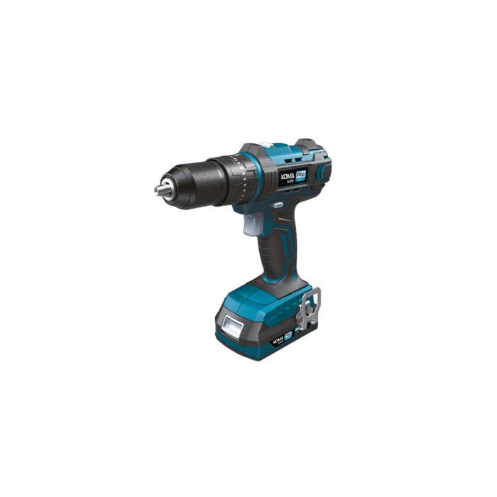 Perceuse-visseuse - KOMA TOOLS - 20V - Batterie Lithium-ion 2,0Ah - Chargeur inclus - Léger et ergonomique